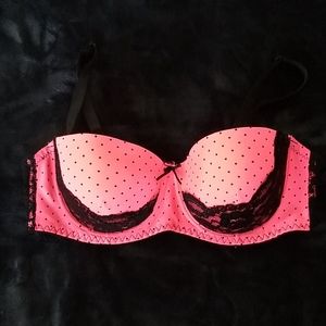 Pink and Black Bra Size 40C